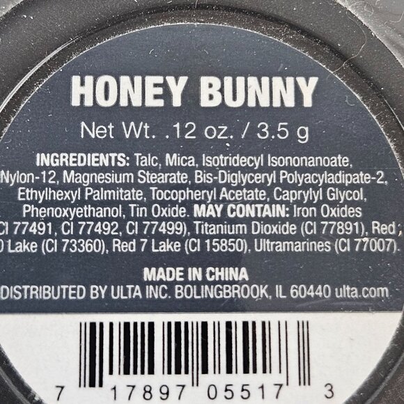 Ulta Velvet Blush Honey Bunny .12 Oz / 3.5g Warm Peach Tone Makeup Compact - Picture 2 of 6